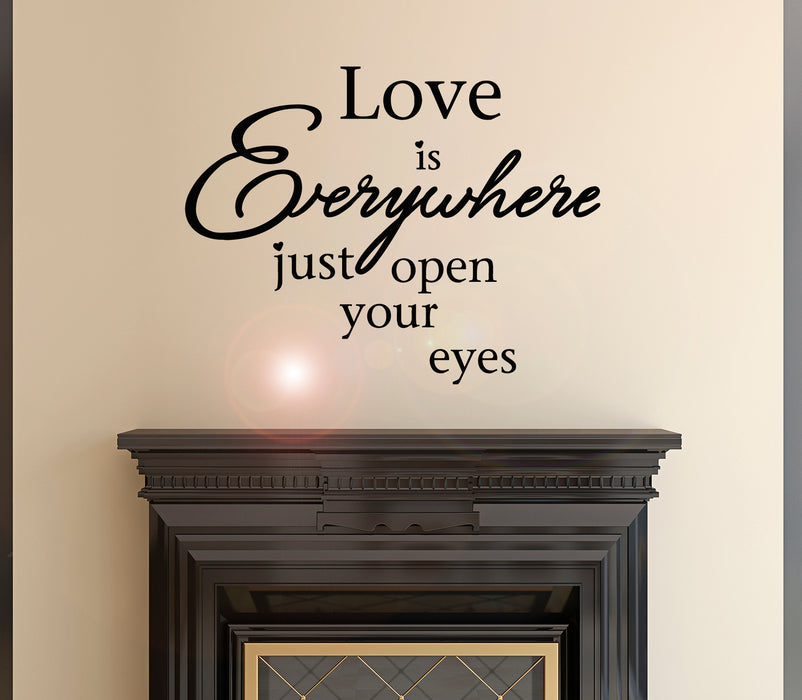 Vinyl Wall Decal love Romantic Quote Motivation Phrase Stickers Mural 22.5 in x 17 in gz204