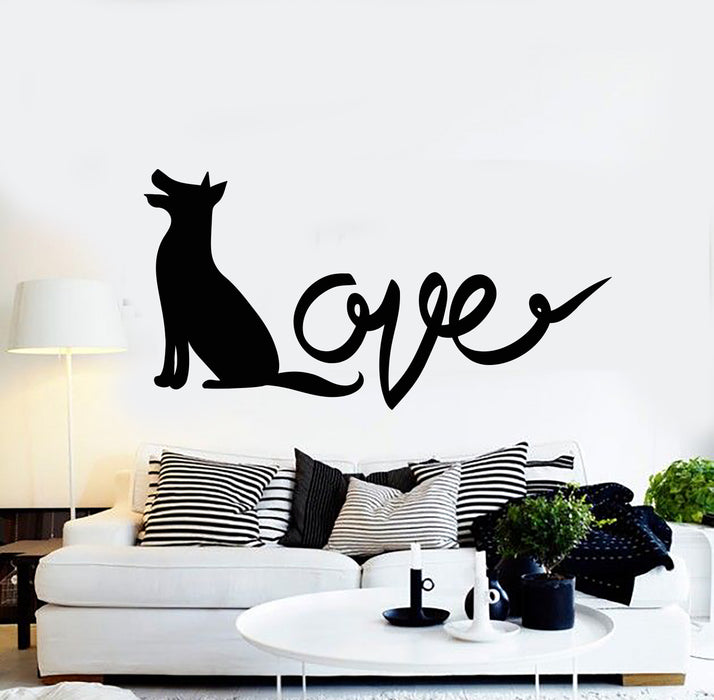 Vinyl Wall Decal Love Pet House Animal Dog Nursery Decor Stickers Mural (g5269)