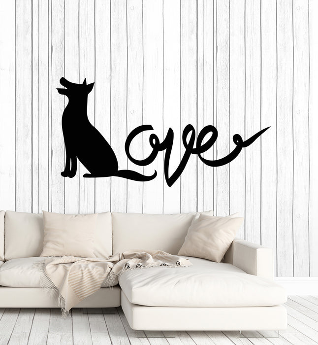 Vinyl Wall Decal Love Pet House Animal Dog Nursery Decor Stickers Mural (g5269)