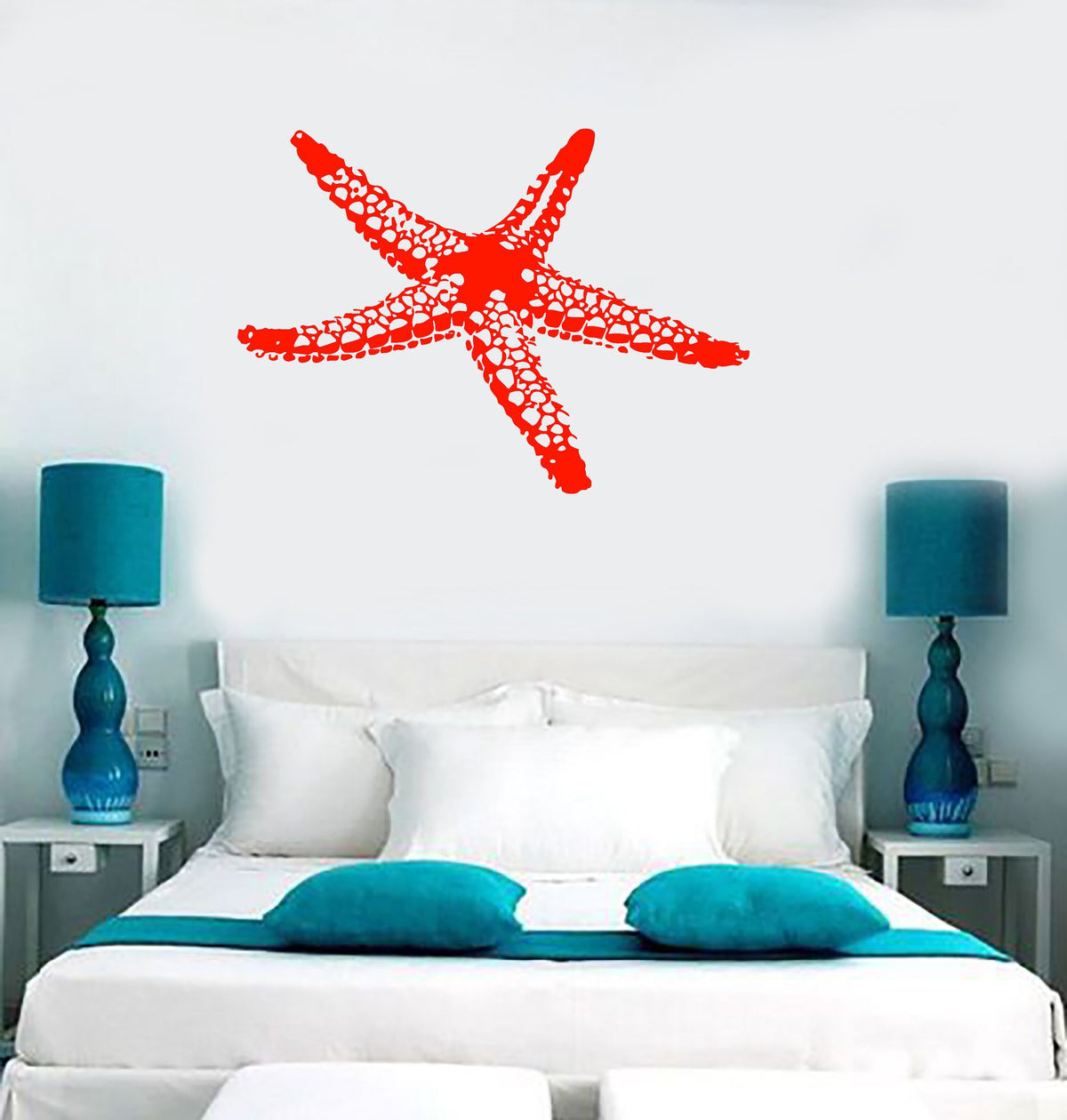 Wall Vinyl Decal Sea Star Fish Marine Ocean Beach House Decor Unique G ...