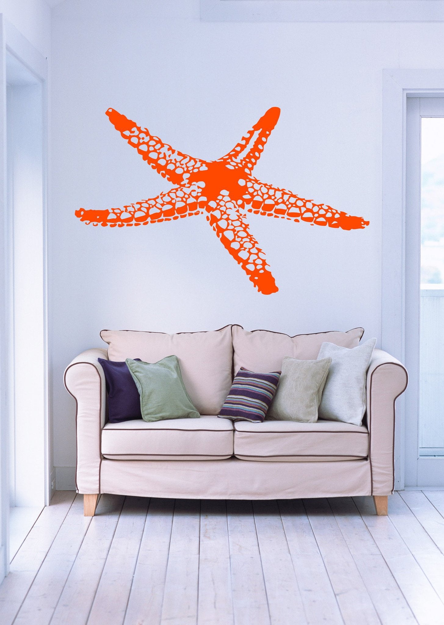 Wall Vinyl Decal Sea Star Fish Marine Ocean Beach House Decor Unique G ...