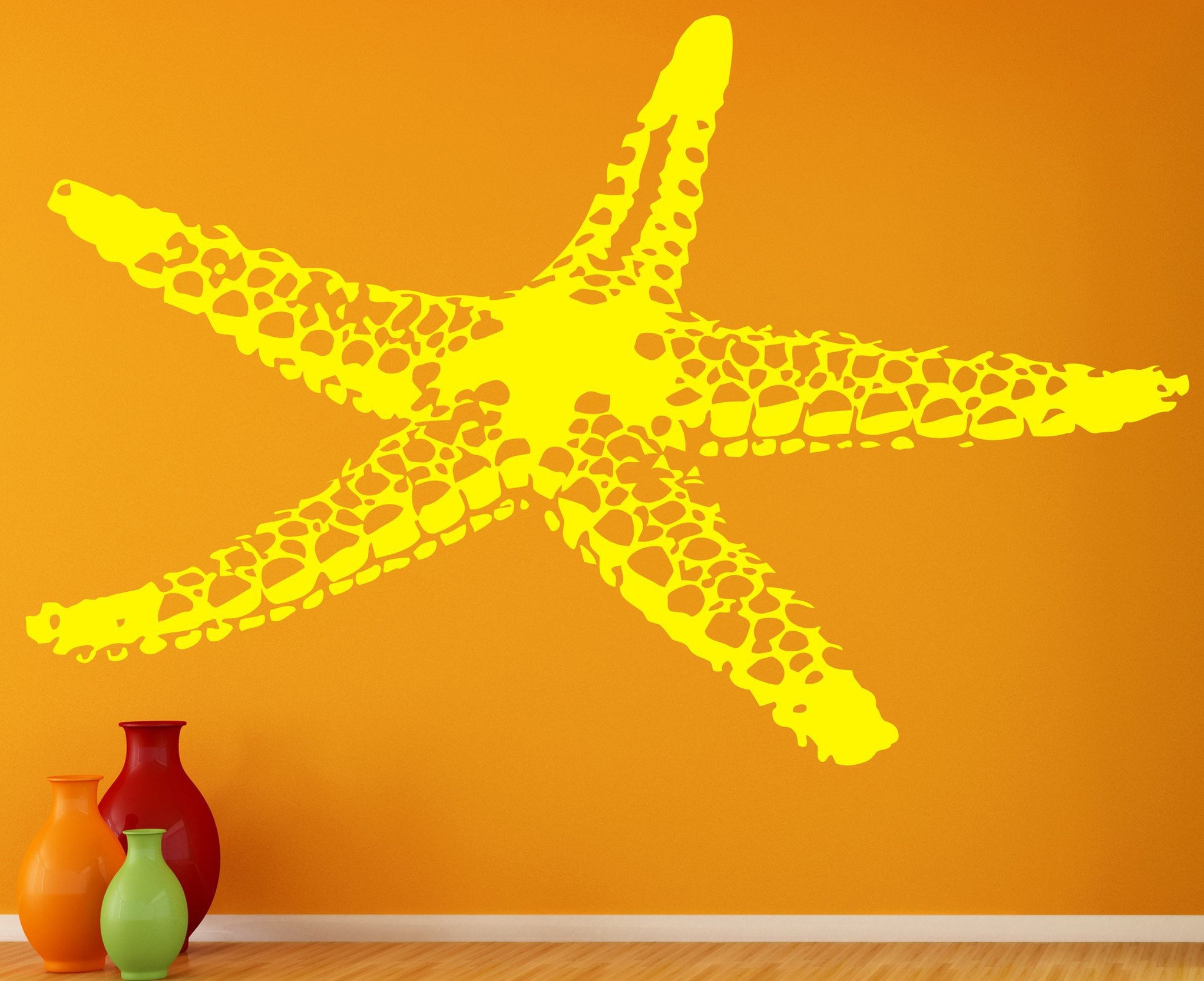 Wall Vinyl Decal Sea Star Fish Marine Ocean Beach House Decor Unique G ...
