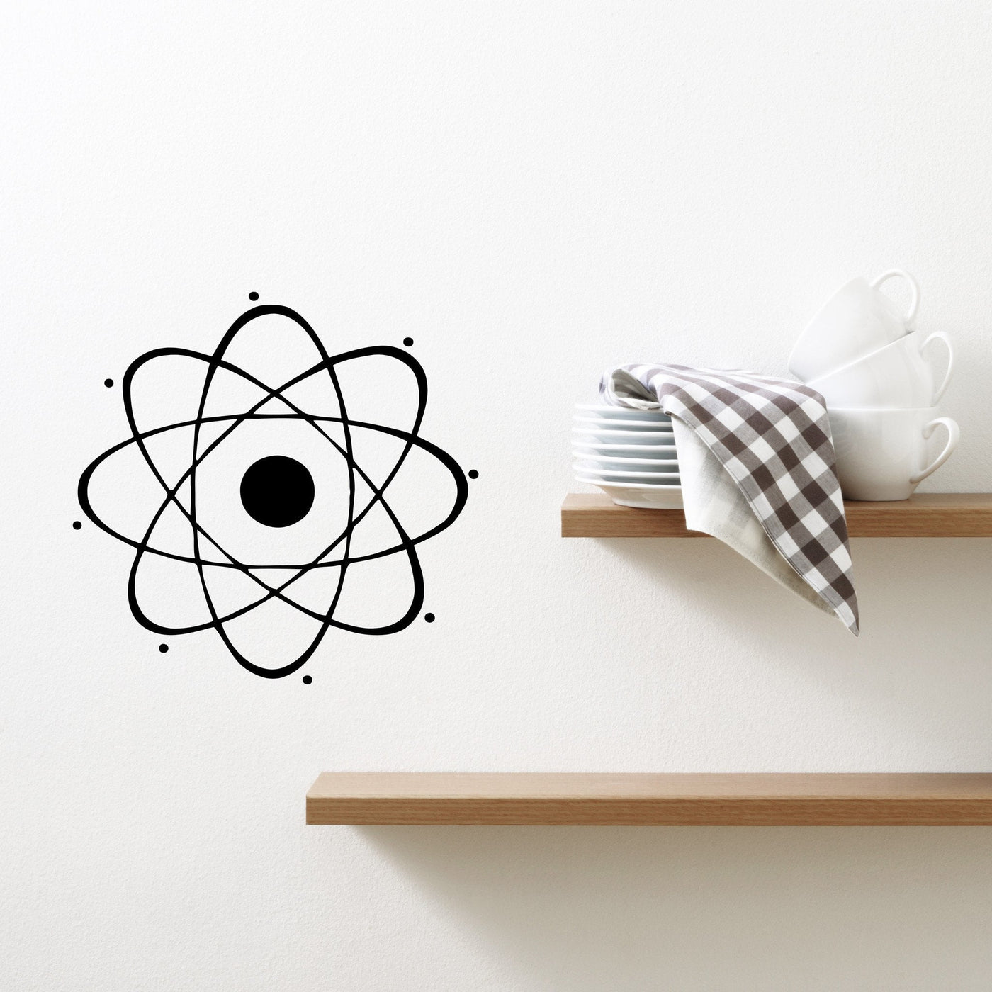 Atomic Structure Sticker Atom Large Decal Nuclear Science Chemistry Physics Wall Vinyl Art Stic ...