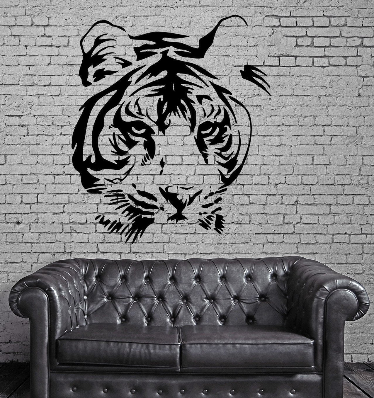 Wall Vinyl Art Sticker Tiger Head Animal Decor Unique Gift (m275 ...