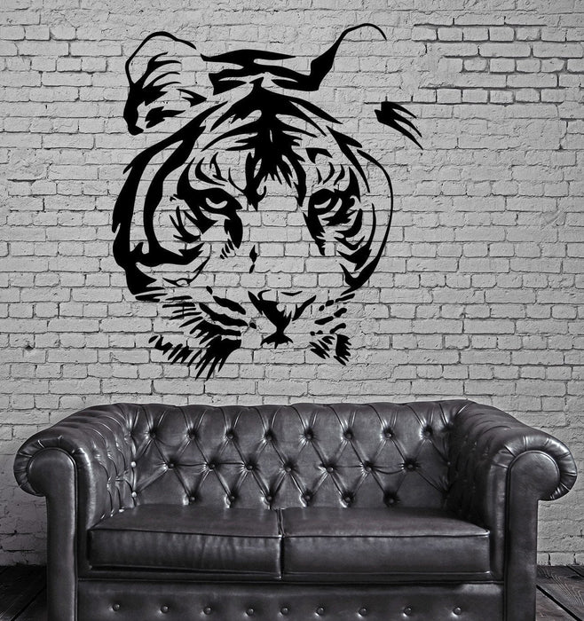 Wall Vinyl Art Sticker Tiger Head Animal Decor Unique Gift (m275)