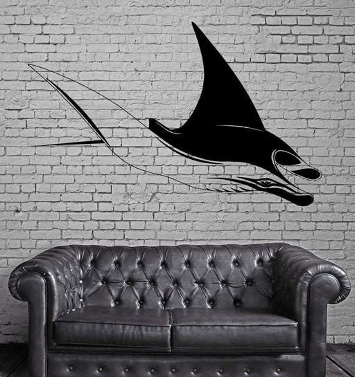 Manta Ray Ocean Sea Marine Animal Art Decor Wall Mural Vinyl Art