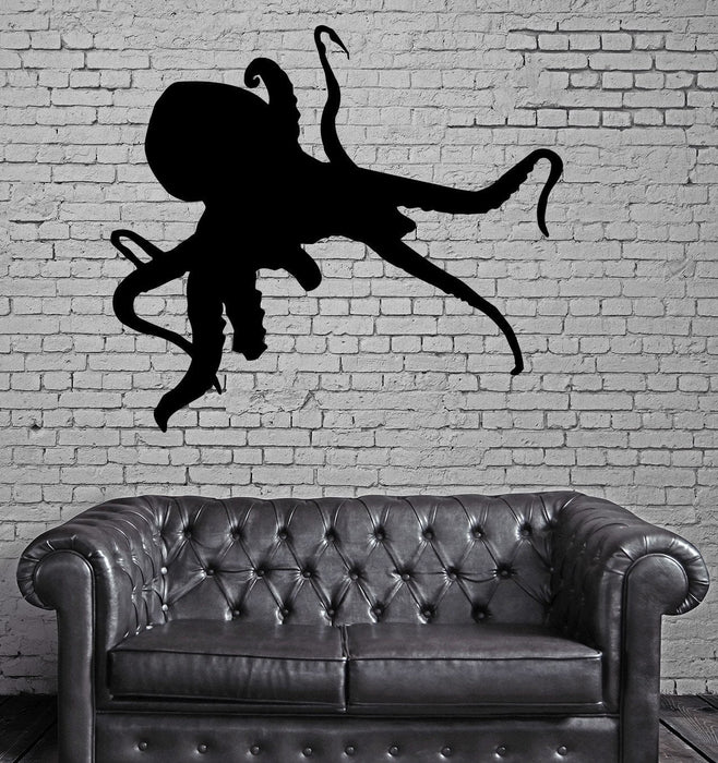 Octopus Silhouette Ocean Sea Animal DECOR Wall MURAL Vinyl Art Sticker Unique Gift M500