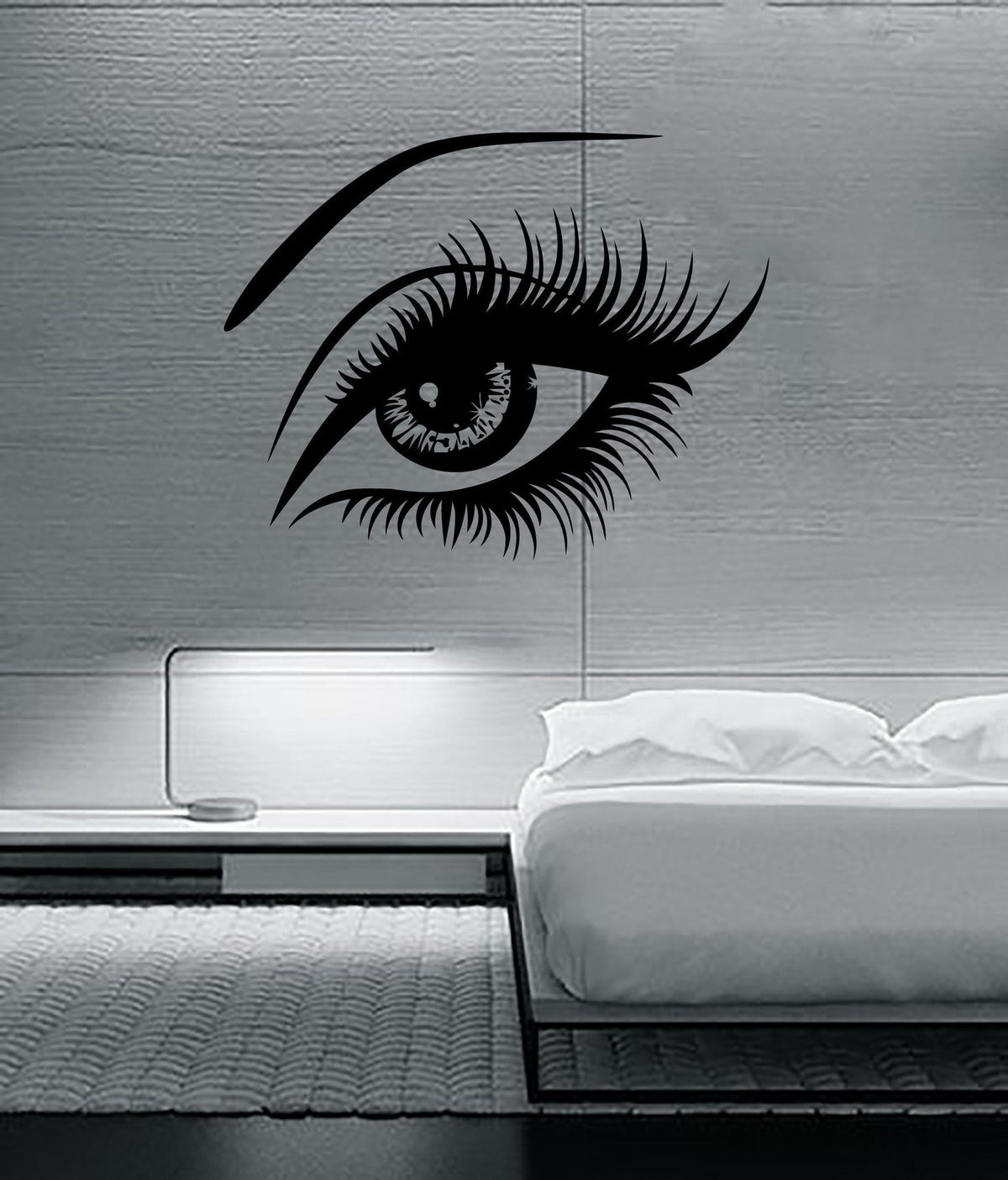 Sexy Beautiful Female Eye Big Eye Lashes Decor Wall Mural Vinyl Art St ...