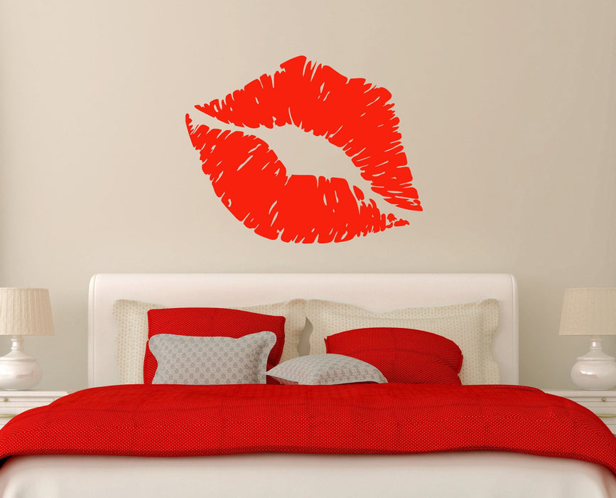 Vinyl Decal Sexy Lips Blowing Kiss Abstract Living Room Decor Unique Gift m527