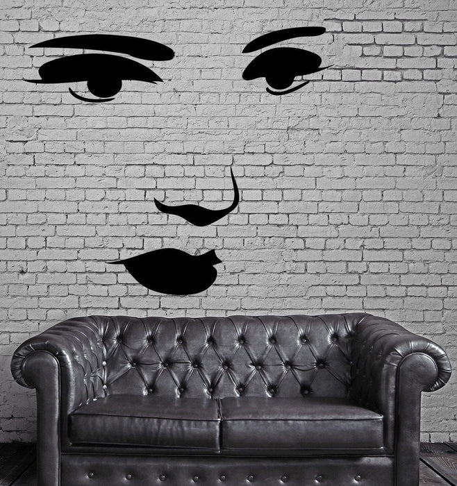 Sexy Young Girl Sketch Portrait Wall Decor Mural Vinyl Decal Art Sticker Unique Gift M593