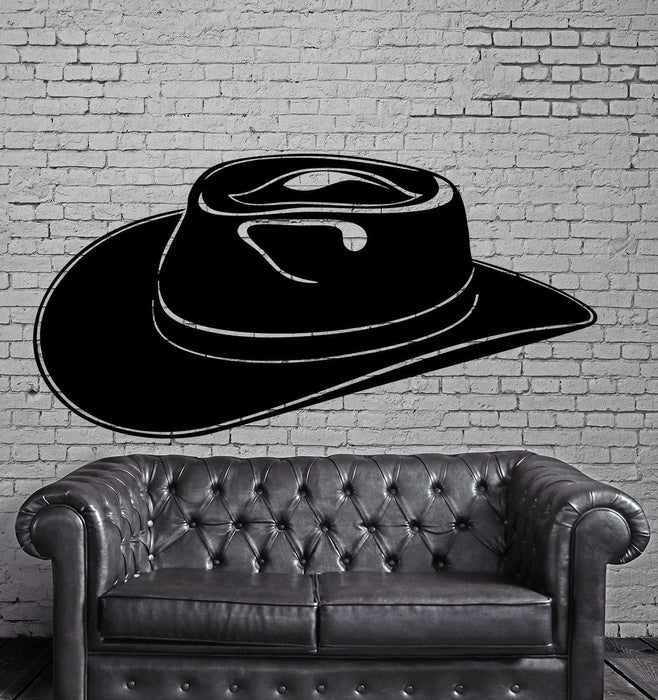 Cowboy Hat Texas Lone Star State Wall Decor Mural Vinyl Decal Art Sticker Unique Gift M595
