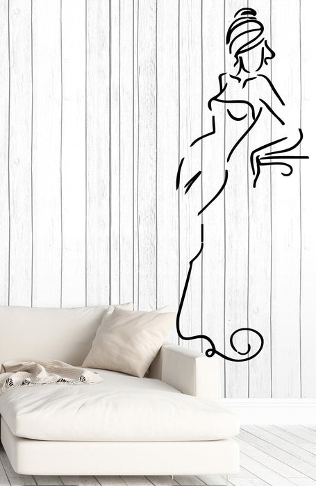 Vinyl Decal Wall Sticker Beautiful Sexy Lady Ball Dress Living Room Decor Unique Gift (M625)