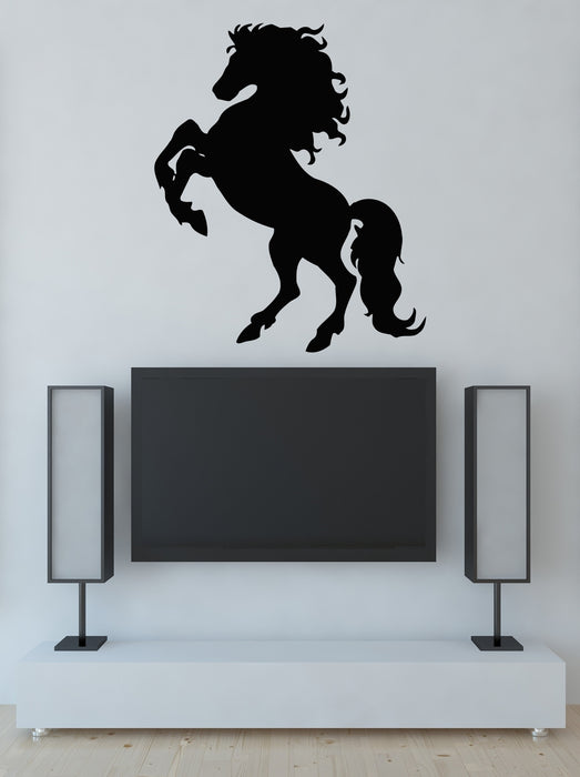 Vinyl Decal Wall Sticker Thoroughbred Horse Galloping Mane Unique Gift (m641)