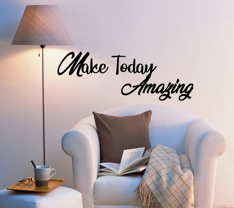 Vinyl Wall Decal Make Today Amazing Inspirational Inspire Quote Words Stickers ig6218 (22.5 in X 8.5 in)