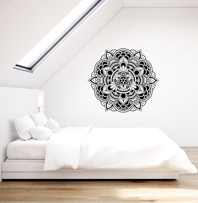 Vinyl Wall Decal Mandala Beautiful Flower Home Room Decor Interior Art Stickers Mural (ig5634)