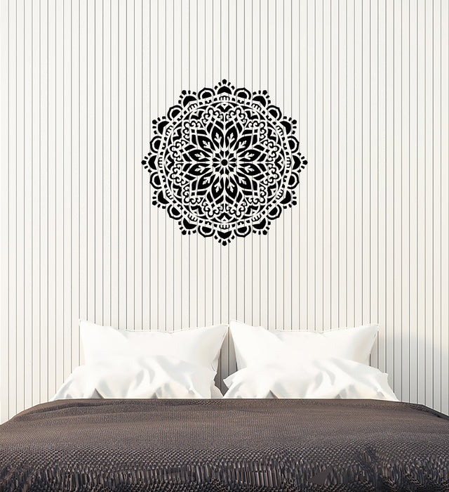 Mandala Vinyl Wall Decal Hinduism Meditation Room Bedroom Interior Stickers Mural (ig5936)