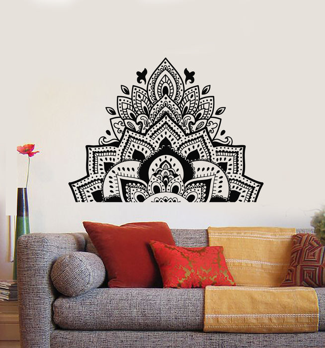Vinyl Wall Decal Mandala Flower Ornament Nature Meditation Art Stickers Mural (g6279)