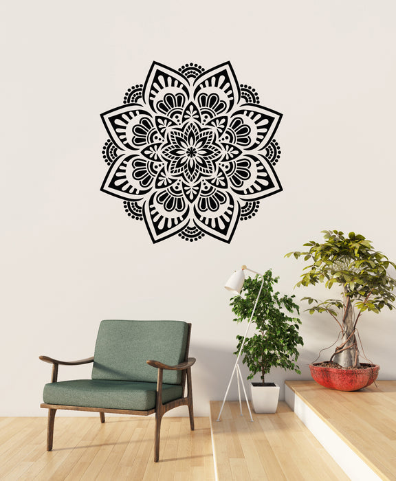 Vinyl Wall Decal Ornament Circle Mandala Meditation Yoga Studio  Stickers Mural (g8313)