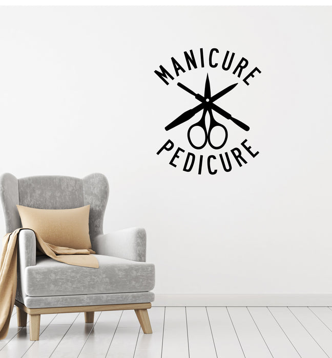Vinyl Decal Decor Wall Sticker Manicure Tools Pedicure Beauty Salon Unique Gift (g106)