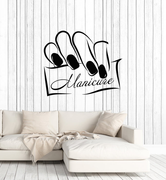 Vinyl Wall Decal Manicure Salon Nails Beauty Center Interior Decor Stickers Mural (ig5800)