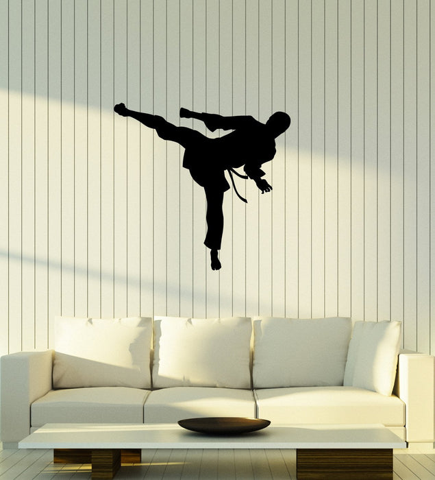 Vinyl Decal Wall Sticker Karate Martial arts Silhouette Man Sport Unique Gift (g088)