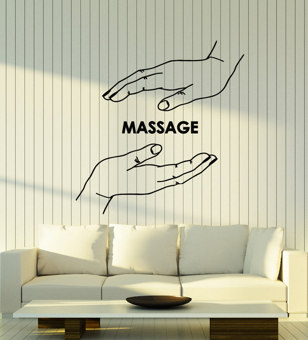 Vinyl Wall Decal Spa Massage Hand Beauty Salon Relax Health Therapy Stickers Mural (g2133)