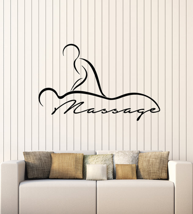 Vinyl Wall Decal Relaxation Spa Massage Beauty Salon Healthcare Stickers Mural (g2454)
