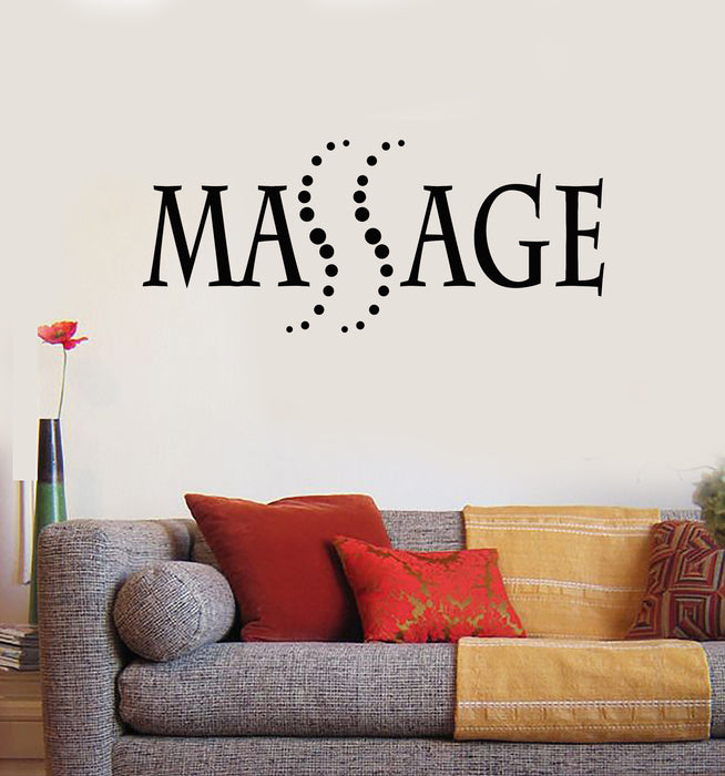 Vinyl Wall Decal Massage Therapy Health Salon Relax Spa Salon Stickers Mural (g342)