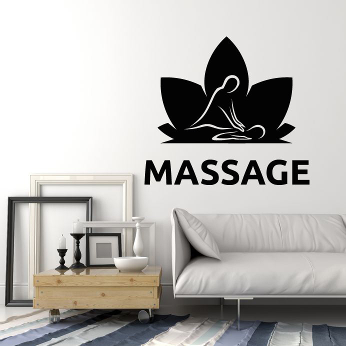 Vinyl Wall Decal Massage Spa Relax Therapy Beauty Salon Stickers Mural (g5738)