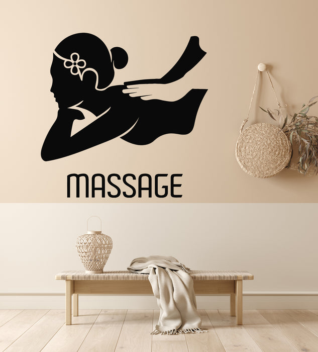 Vinyl Wall Decal Beauty Salon Relax Spa Massage Therapy Interior Stickers Mural (g6991)