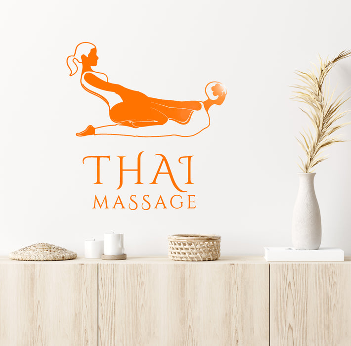 Vinyl Wall Decal Thai Massage Spa Salon Therapy Health Stickers Mural Unique Gift (ig4995)