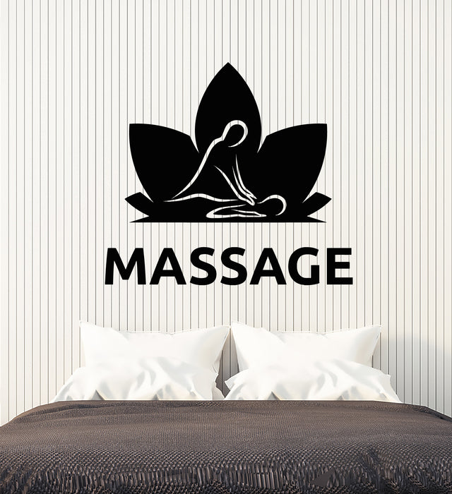 Vinyl Wall Decal Massage Spa Relax Therapy Beauty Salon Stickers Mural (g5738)