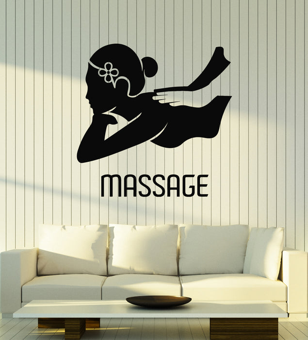 Vinyl Wall Decal Beauty Salon Relax Spa Massage Therapy Interior Stickers Mural (g6991)