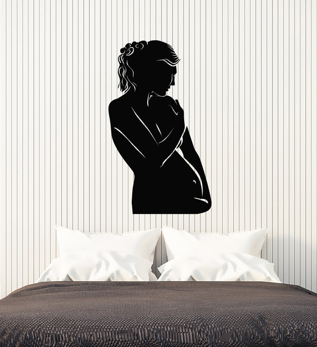 Vinyl Wall Decal Woman Mom Family Pregnancy Maternity Stickers Mural (g3652)