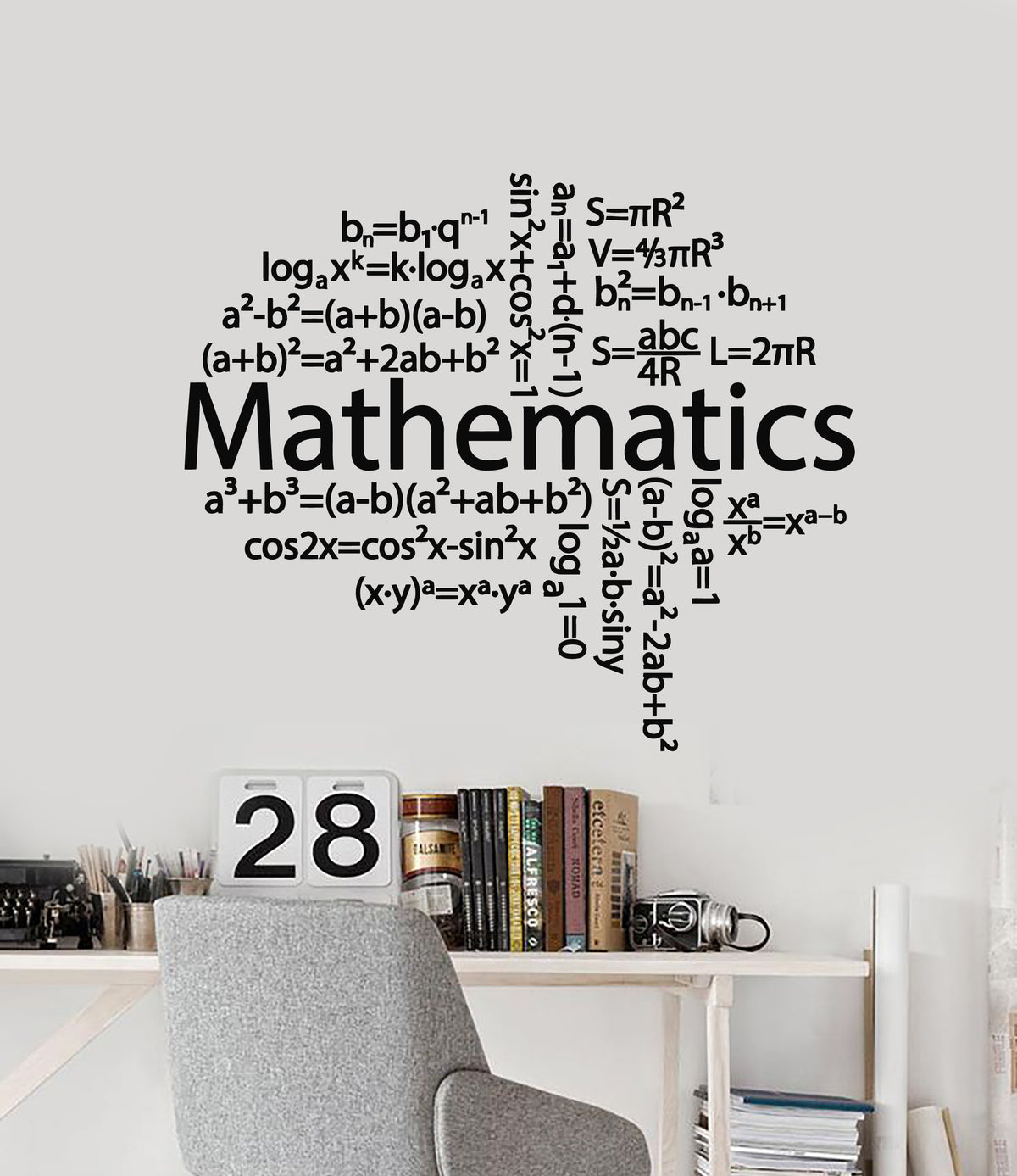 Vinyl Wall Decal Mathematics School Classroom Teenager Decor Stickers ...