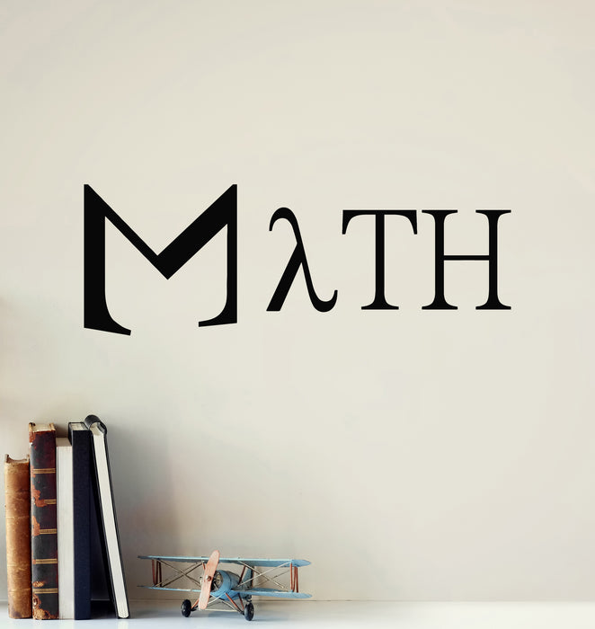 Vinyl Wall Decal Math Symbols School Classroom Mathematics Stickers Mural (g7461)