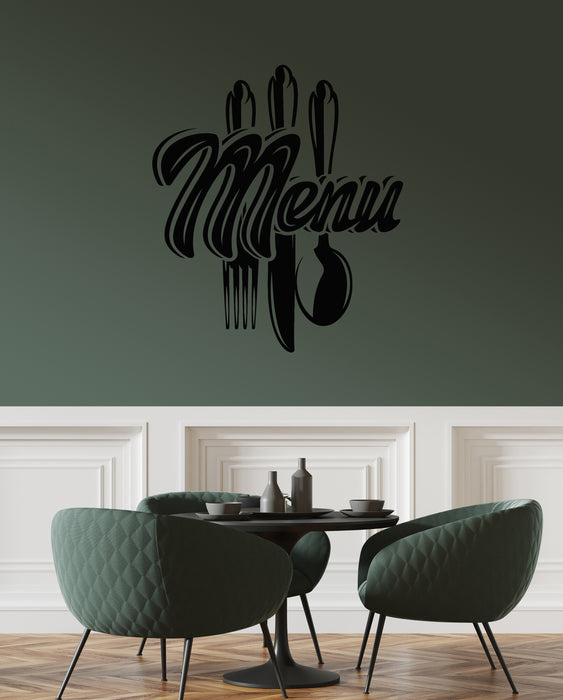 Vinyl Wall Decal Lettering Menu Cooking Decor Cuisine Stickers Mural (g8302)