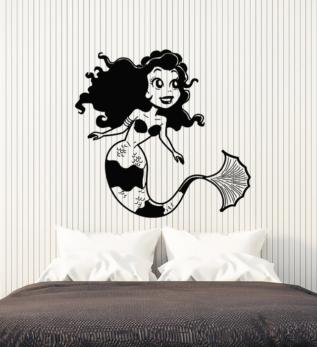 Vinyl Wall Decal Marine Ocean Myth Bath Mermaid Girl Room Stickers Mural (g1432)