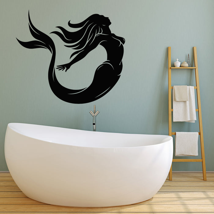 Vinyl Wall Decal Sexy Mermaid Fantasy Marine Sea Bathroom Stickers Mural (g4950)