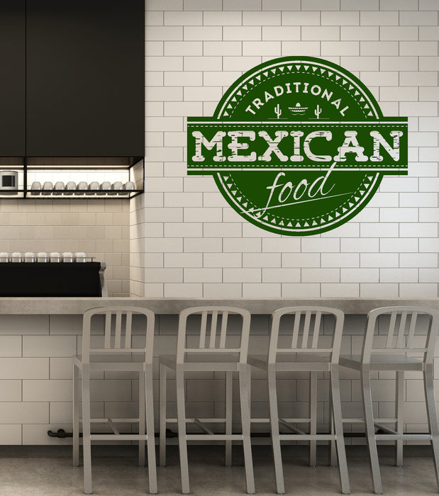 Vinyl Wall Decal Tradicional Mexican Food Cuisine Mexico Fastfood Stickers Mural (ig6380)