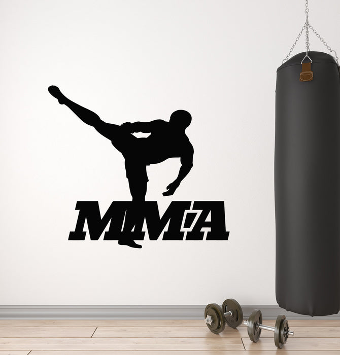 Vinyl Wall Decal Mixed Martial Arts Fighting Fighter MMA Sports Gym Stickers Mural (g1444)