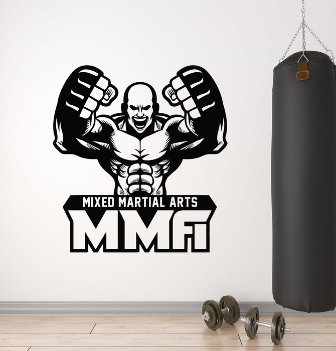 Vinyl Wall Decal MMA Fighter Mixed Martial Arts Sports Gym Stickers Mural (g5544)
