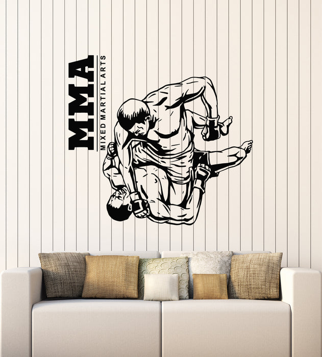 Vinyl Wall Decal Mixed Martial Arts Fighting MMA Fight Club Stickers Mural (g5568)