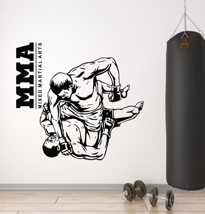 Vinyl Wall Decal Mixed Martial Arts Fighting MMA Fight Club Stickers Mural (g5568)