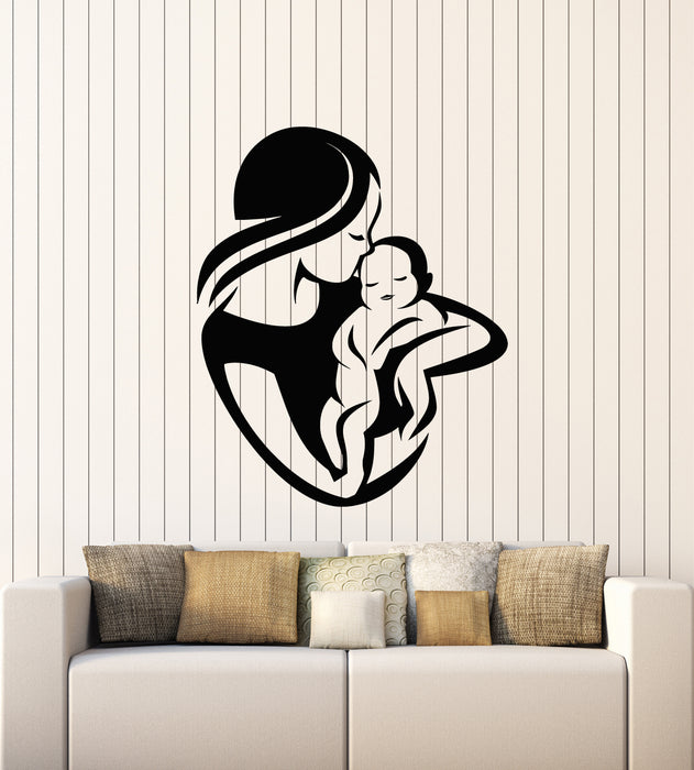 Vinyl Wall Decal Mom Baby Kids Room Maternity Pregnancy Stickers Mural (g4664)