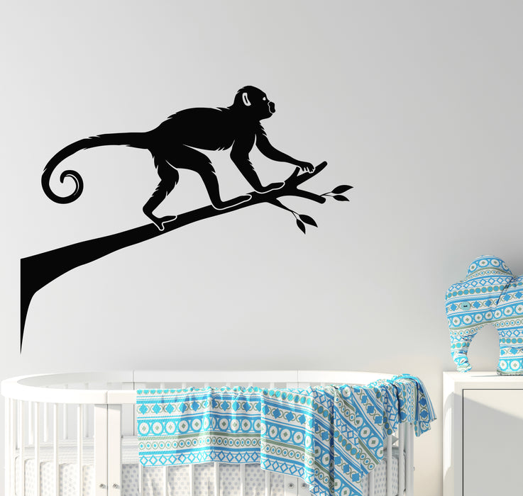 Vinyl Wall Decal Nursery Animal Monkey Zoo Kids Room Stickers Mural (g6120)
