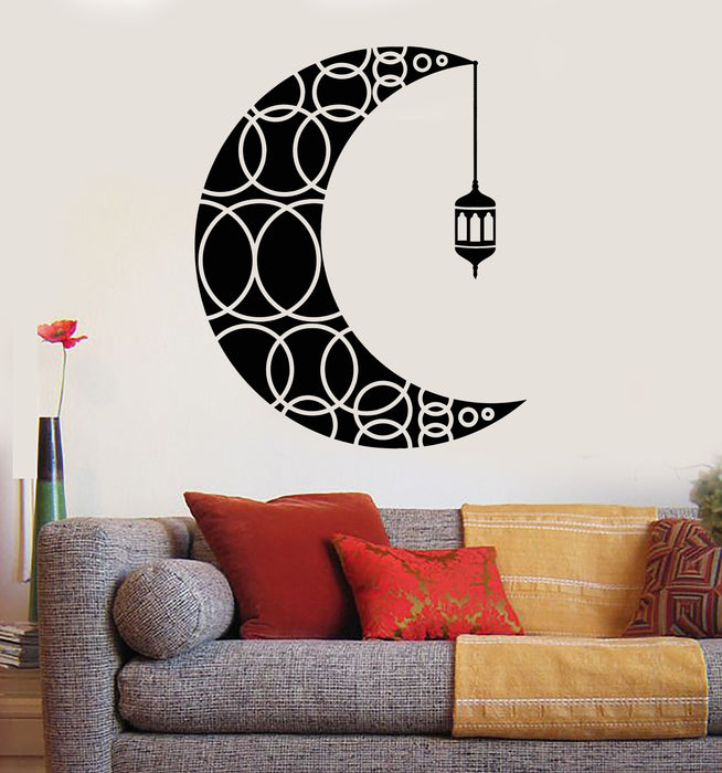 Vinyl Wall Decal Ornament Crescent Moon Bedroom Art Interior Stickers Mural (g318)
