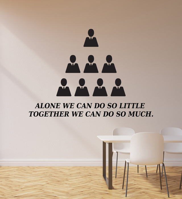 Vinyl Wall Decal Motivational Quote Team Inspirational Words Office Room Stickers Mural (ig6166)