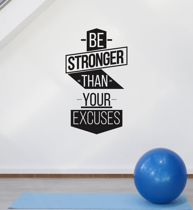 Vinyl Wall Decal Motivational Quote Words Inspirational Sports Gym Interior Stickers Mural (ig5789)