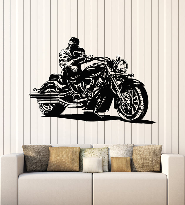 Vinyl Wall Decal Motorcycle Sport Race Motor Speed Extreme Biker Stickers Mural (g3098)